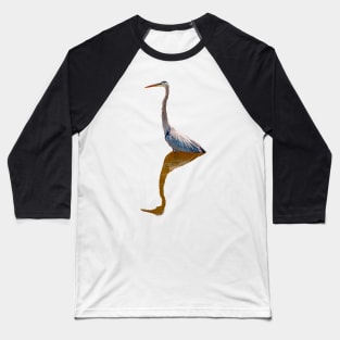 Heron Reflections Baseball T-Shirt